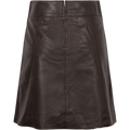 New Ibi Mw Leather Skirt - Java