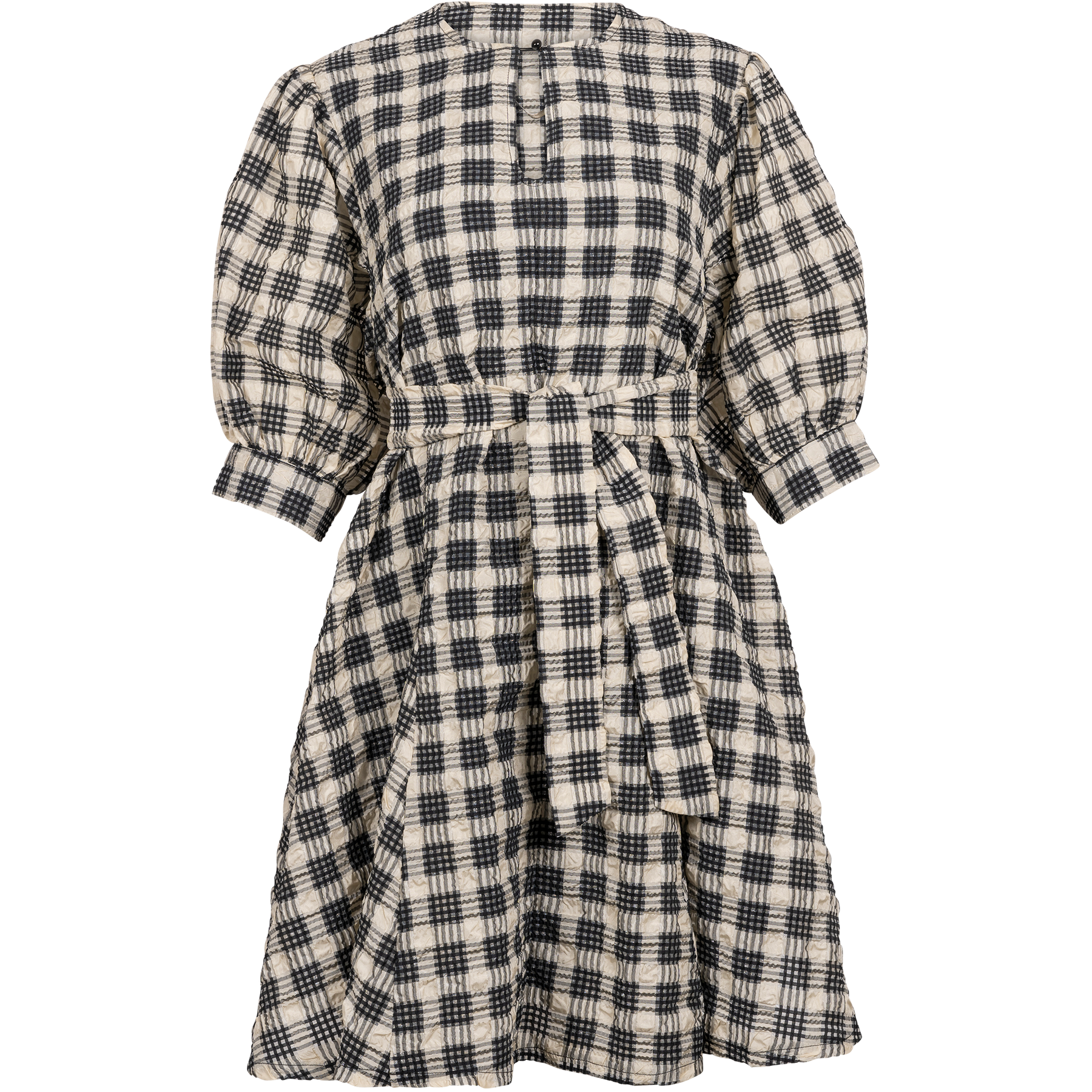 Katie Belt Dress - Black Mix