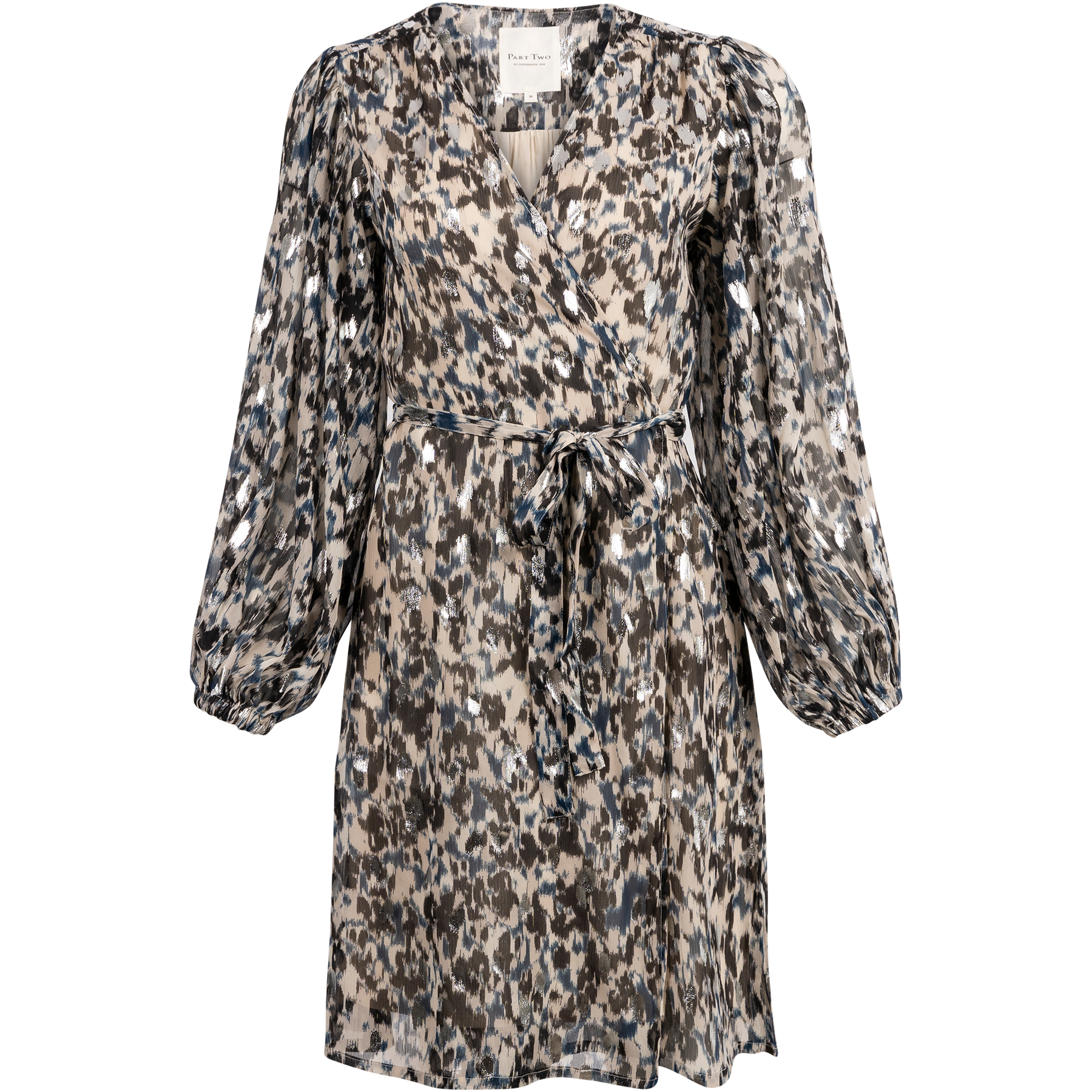 TrianaPW Dress - Texture Print Silver