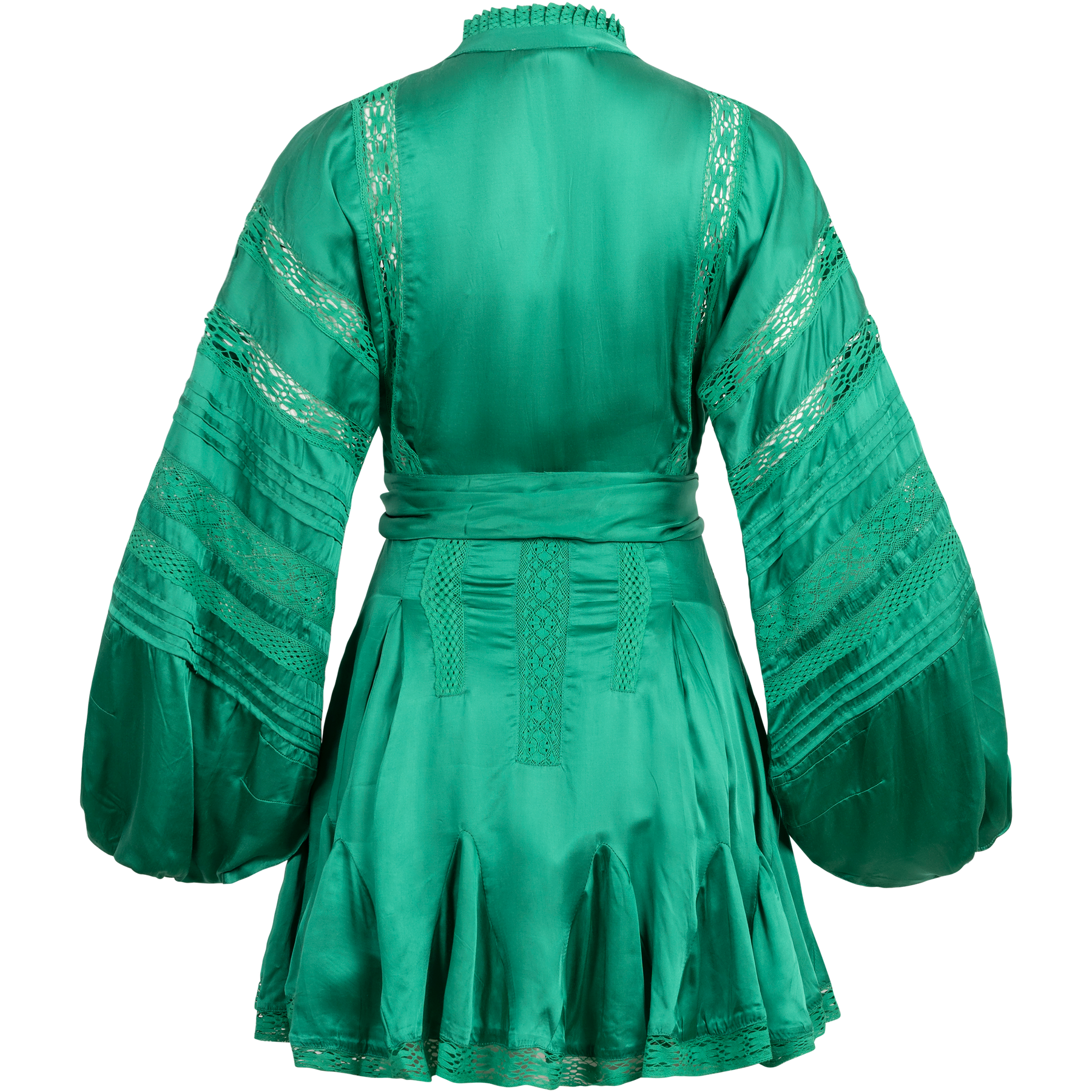 Lita Satin Dress - Green