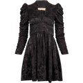 Jacquard Tieband Dress - Black