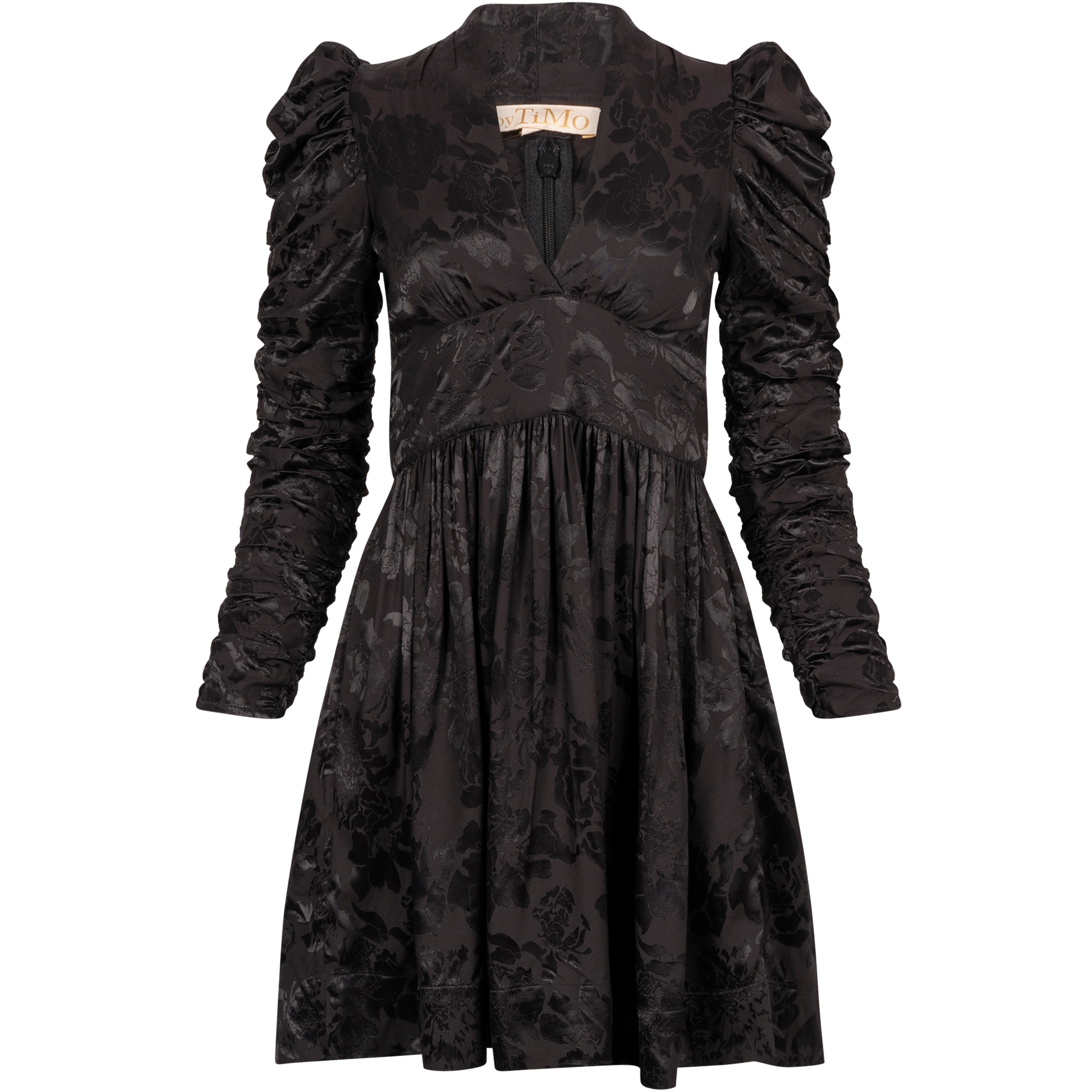 Jacquard Tieband Dress - Black