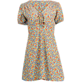 Louela Mini Dress - Mohina Floral Print-Blue