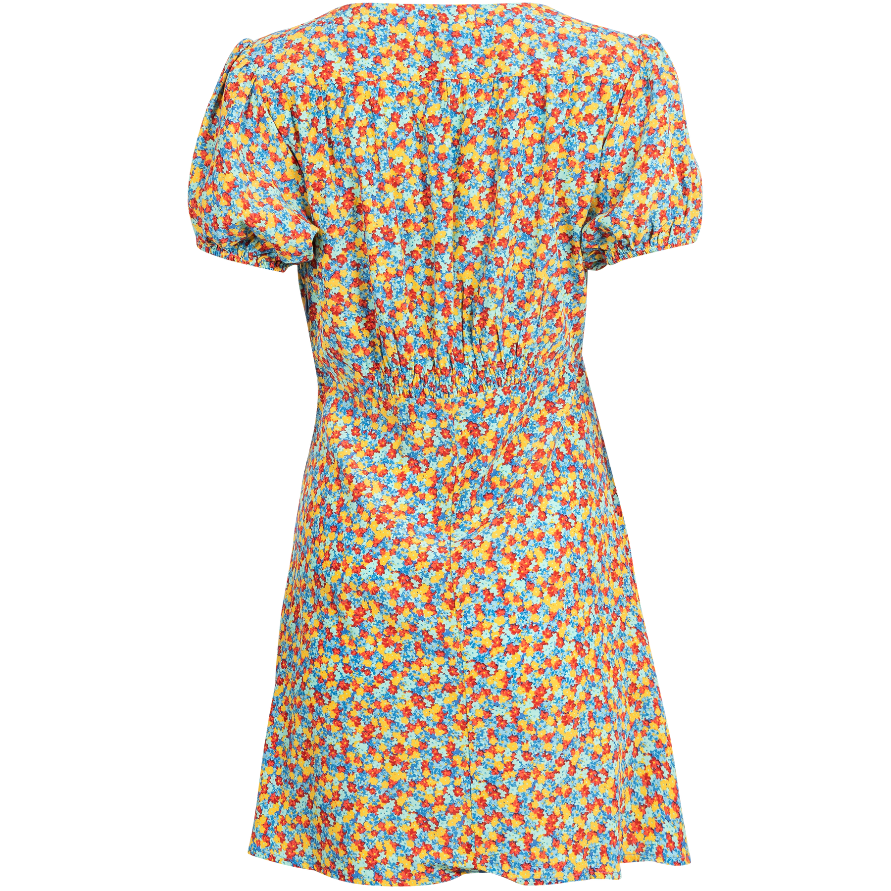 Louela Mini Dress - Mohina Floral Print-Blue