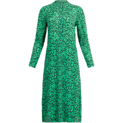 Alana Dress - Black/Green Print