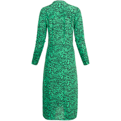 Alana Dress - Black/Green Print