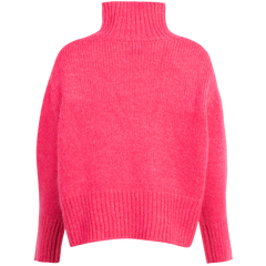 Fuscia Knit Top - Bright Pink