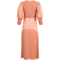 Crépe Satin Midi Dress - Blush