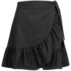 Wanda Skirt - Black Pinstripe