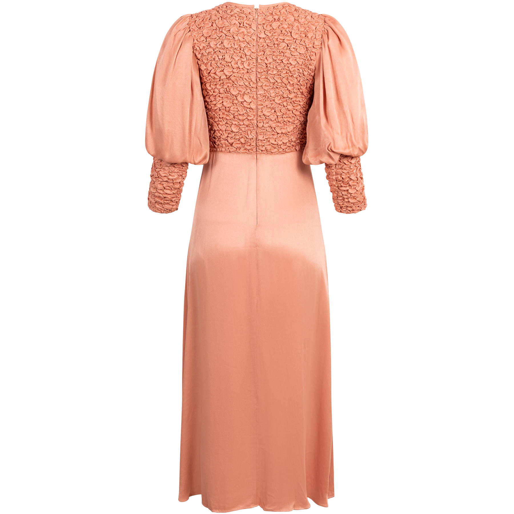 Crépe Satin Midi Dress - Blush