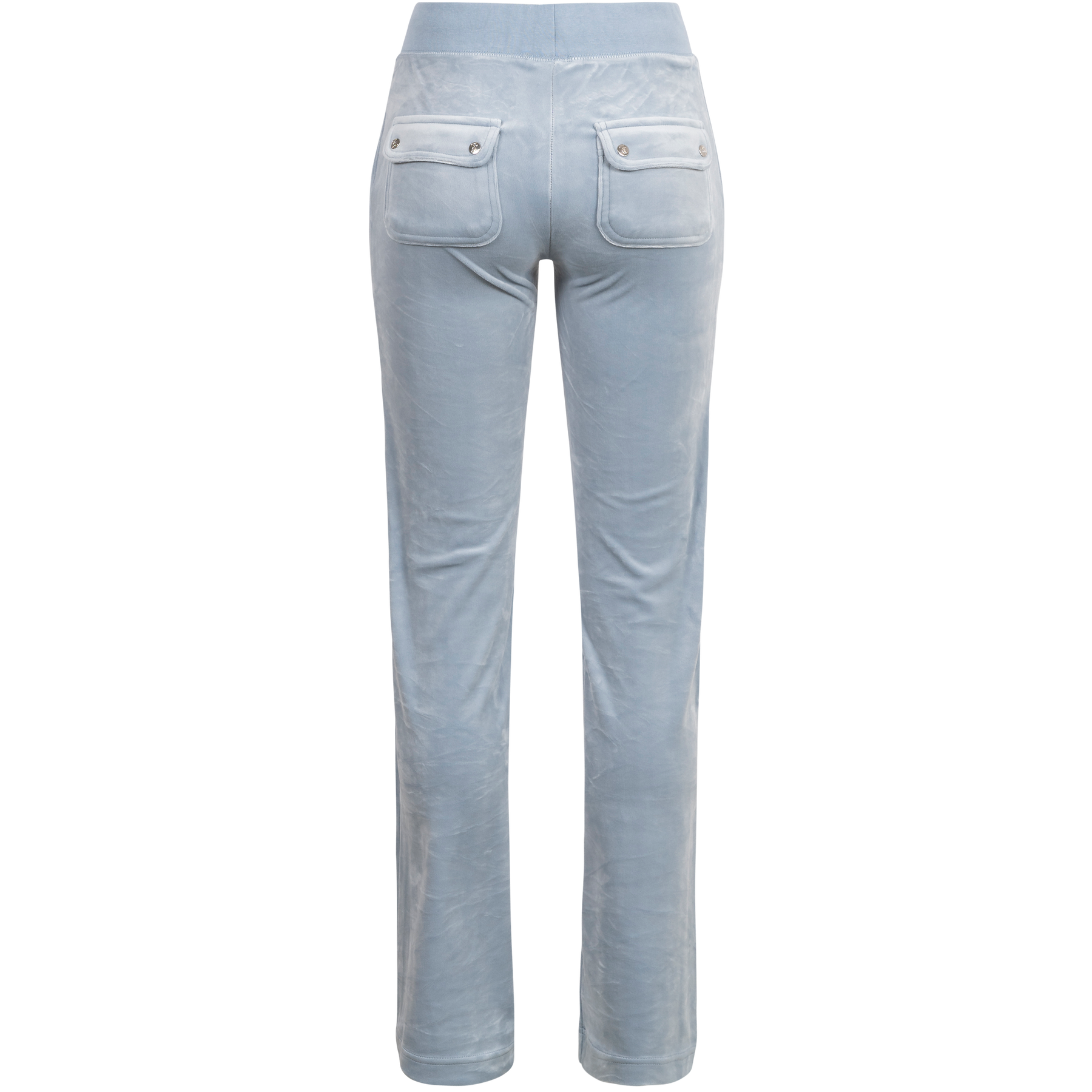 Del Ray Classic Velour Pant Pocket - Blue Fog