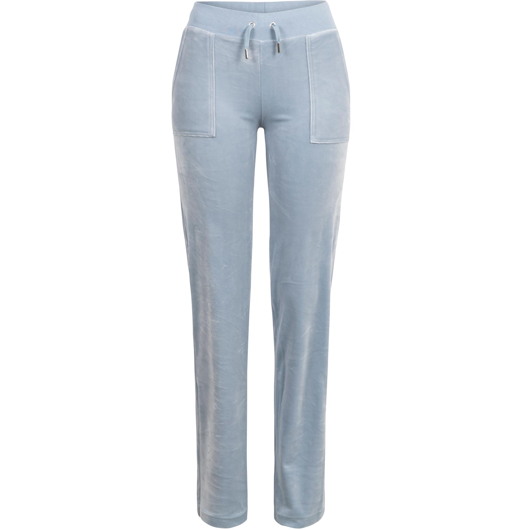 Del Ray Classic Velour Pant Pocket - Blue Fog
