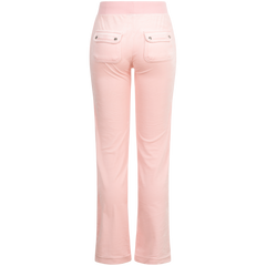 Del Ray Classic Velour Pant Pocket - Almond Blossom