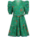 Elaina Dress Cotton Poplin - Emerald