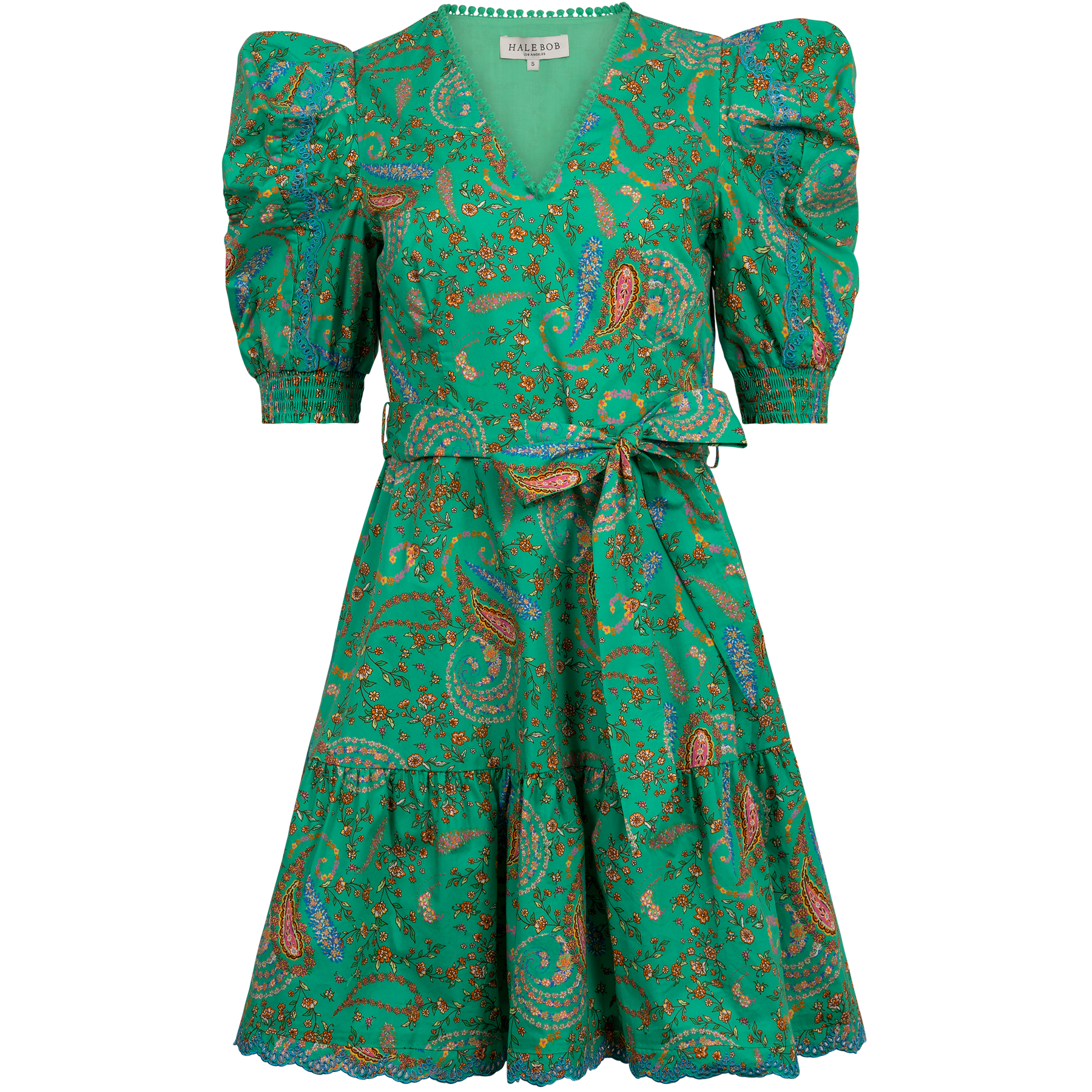 Elaina Dress Cotton Poplin - Emerald