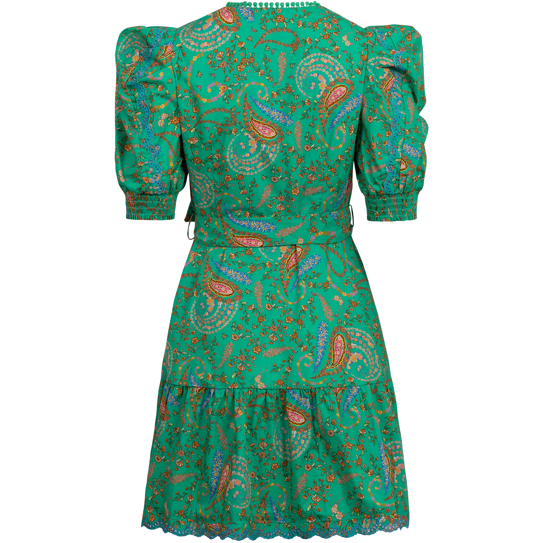 Elaina Dress Cotton Poplin - Emerald
