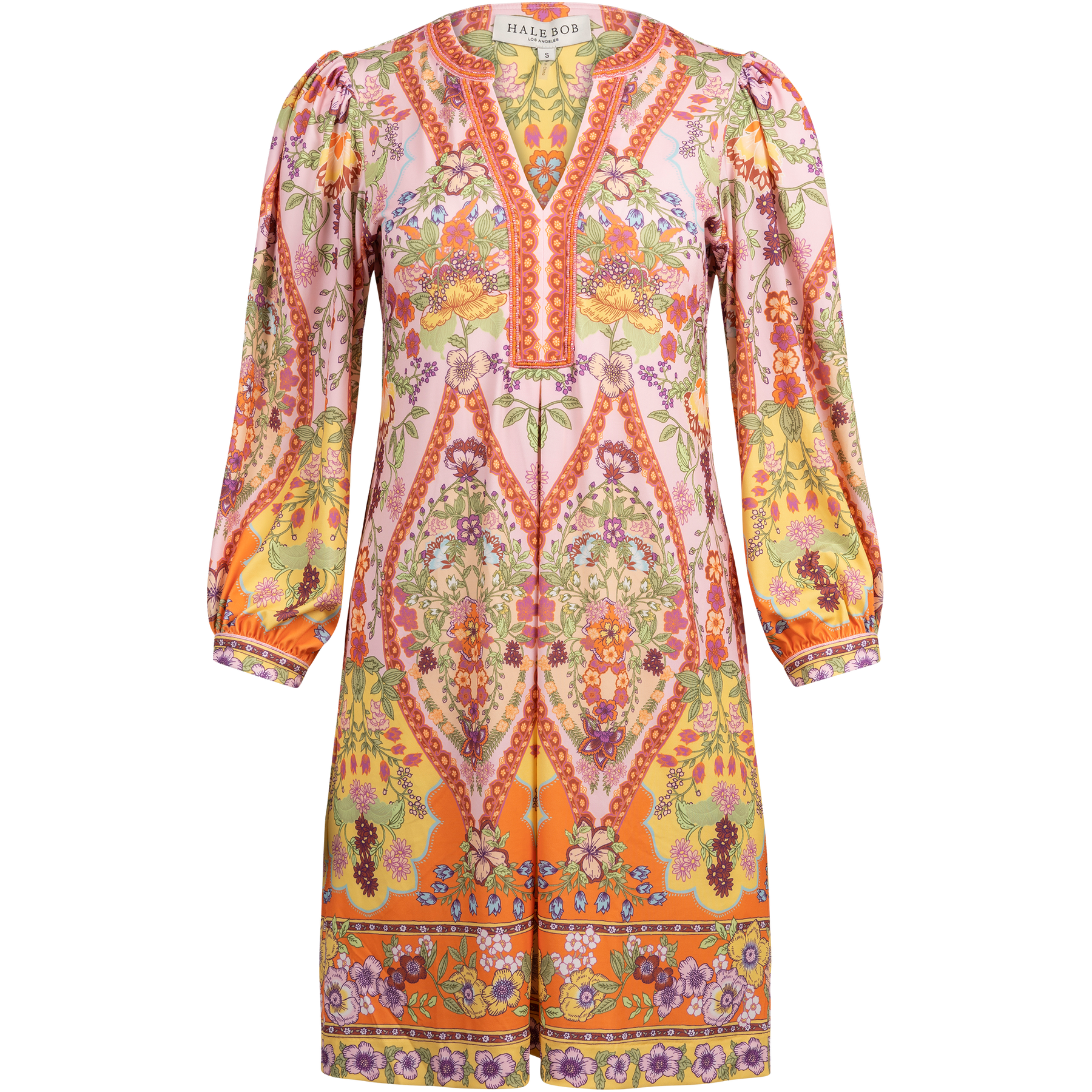 Freja Dress Beaded - Pink