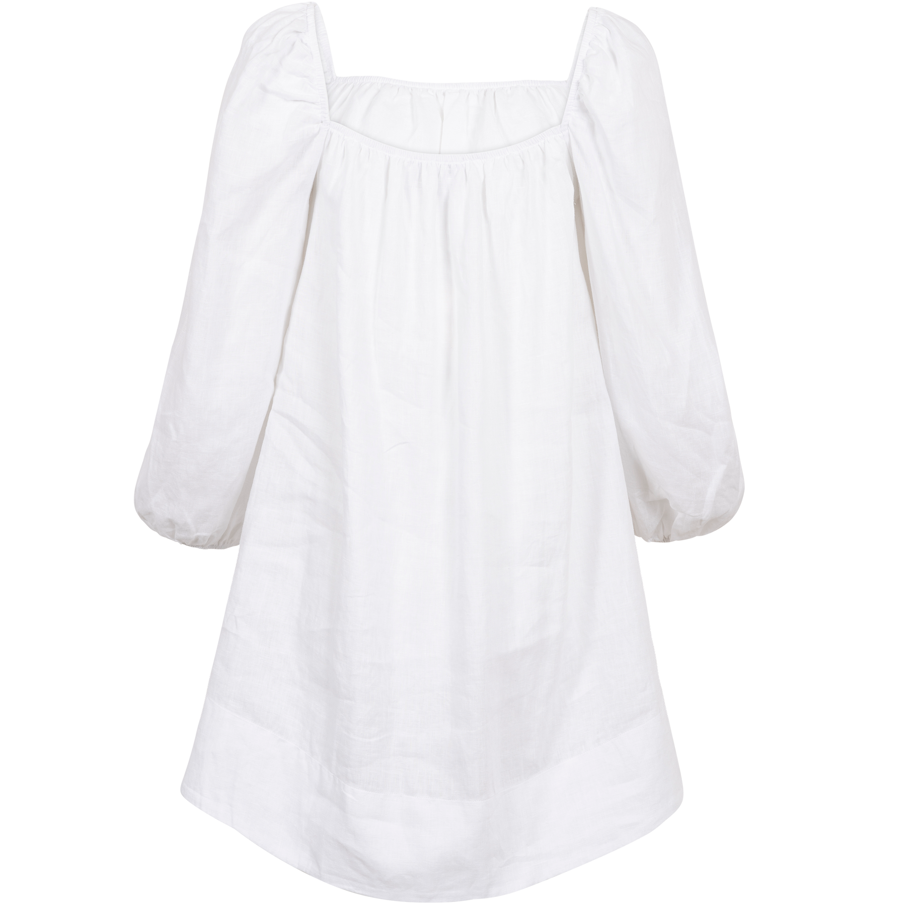 Alma Linen Dress - White