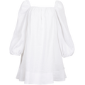 Alma Linen Dress - White