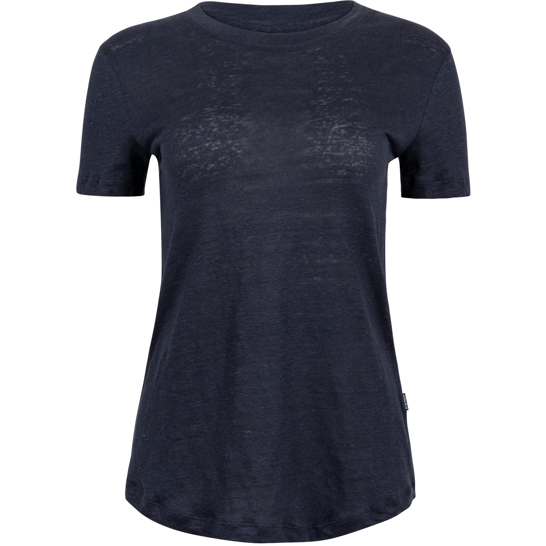 Jane Linen Tee - Navy
