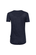 Jane Linen Tee - Navy