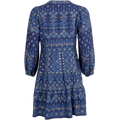 Clary Dress Short W Embrodery - Navy