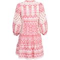 Clary Dress Short W Embrodery - Pink