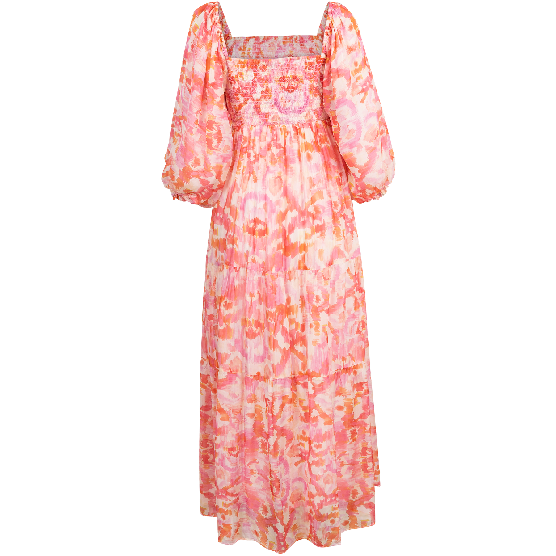 Ilona Long Dress Rayon-Silk - Pink