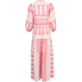 Clary Maxi Dress Embrodery - Pink