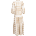 Clary Maxi Dress Embrodery - Gold