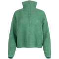 Florie Zip Knit - Sea Green