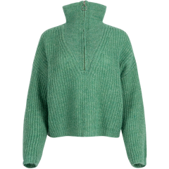 Florie Zip Knit - Sea Green