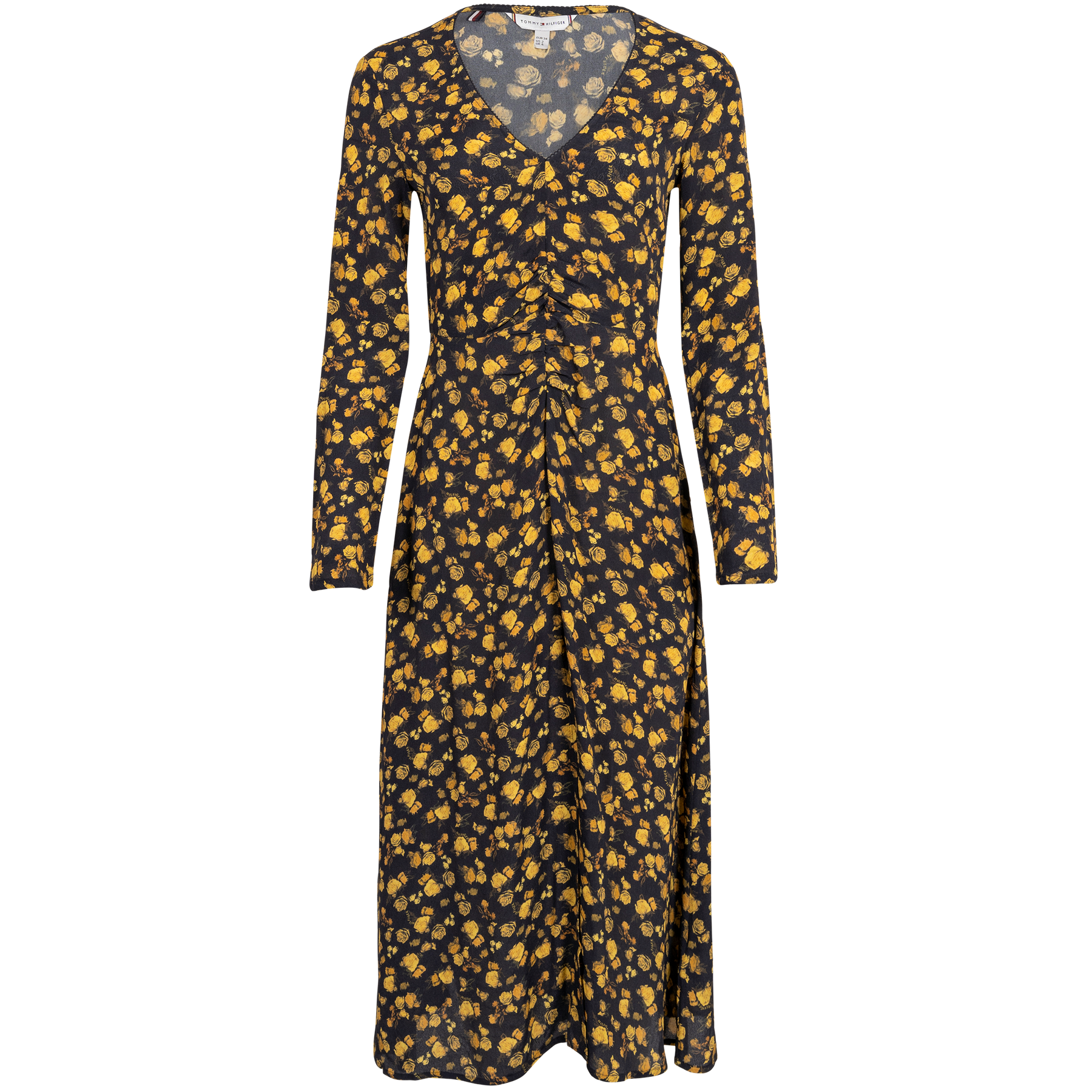 Moss Crepe Rose Midi Dress - Frosted Floral Ditsy