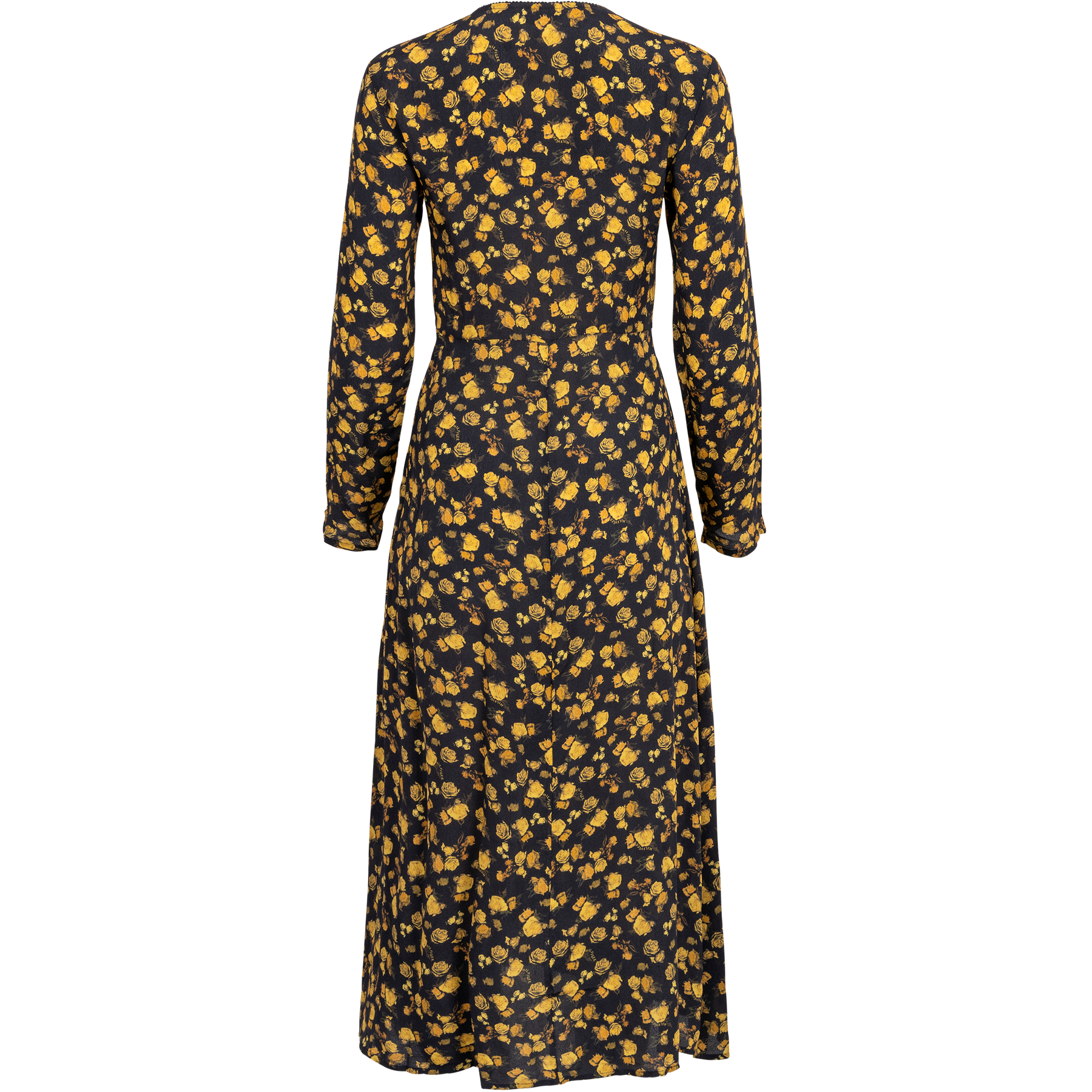 Moss Crepe Rose Midi Dress - Frosted Floral Ditsy