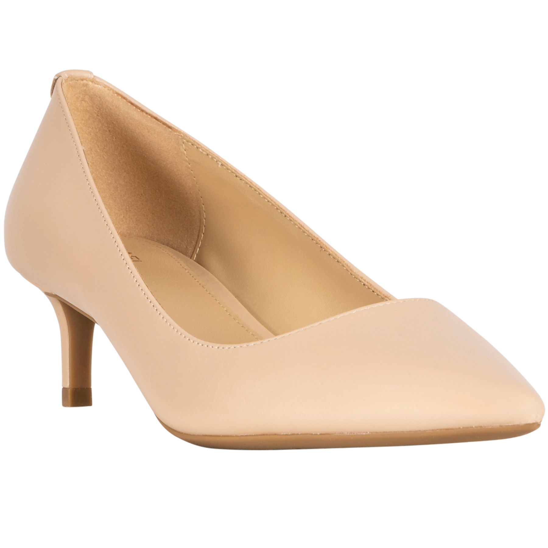 Alina Flex Leather Kitten Pump - Light Blush