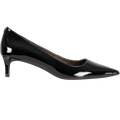Alina Flex Patent Kitten Pump - Black