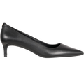 Alina Flex Leather Kitten Pump - Svart