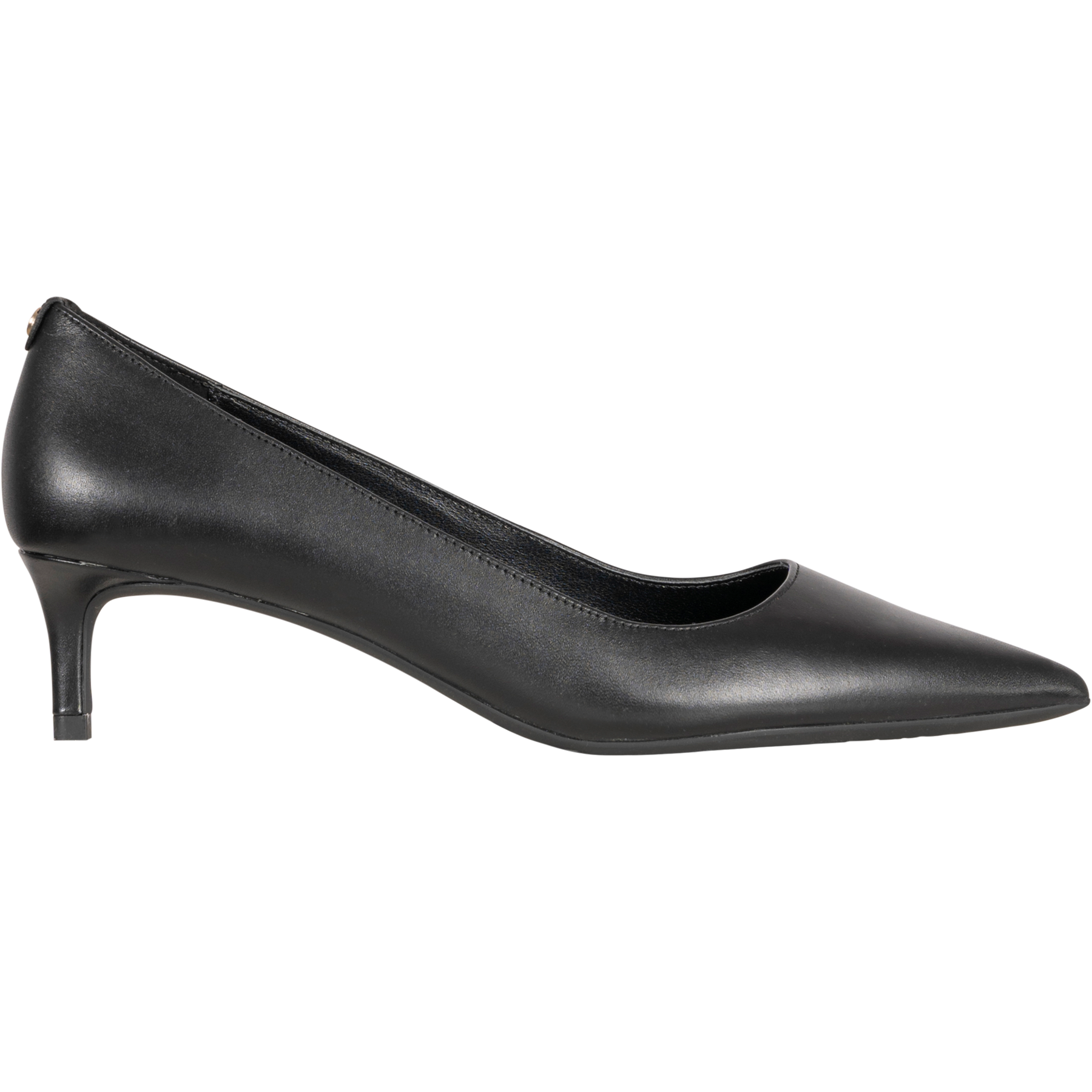 Alina Flex Leather Kitten Pump - Svart