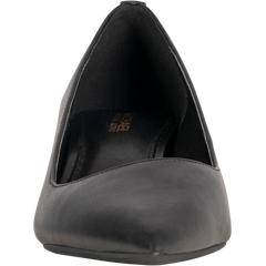 Alina Flex Leather Kitten Pump - Black