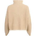 Florie Cotton Zip Knit - Warm Sand