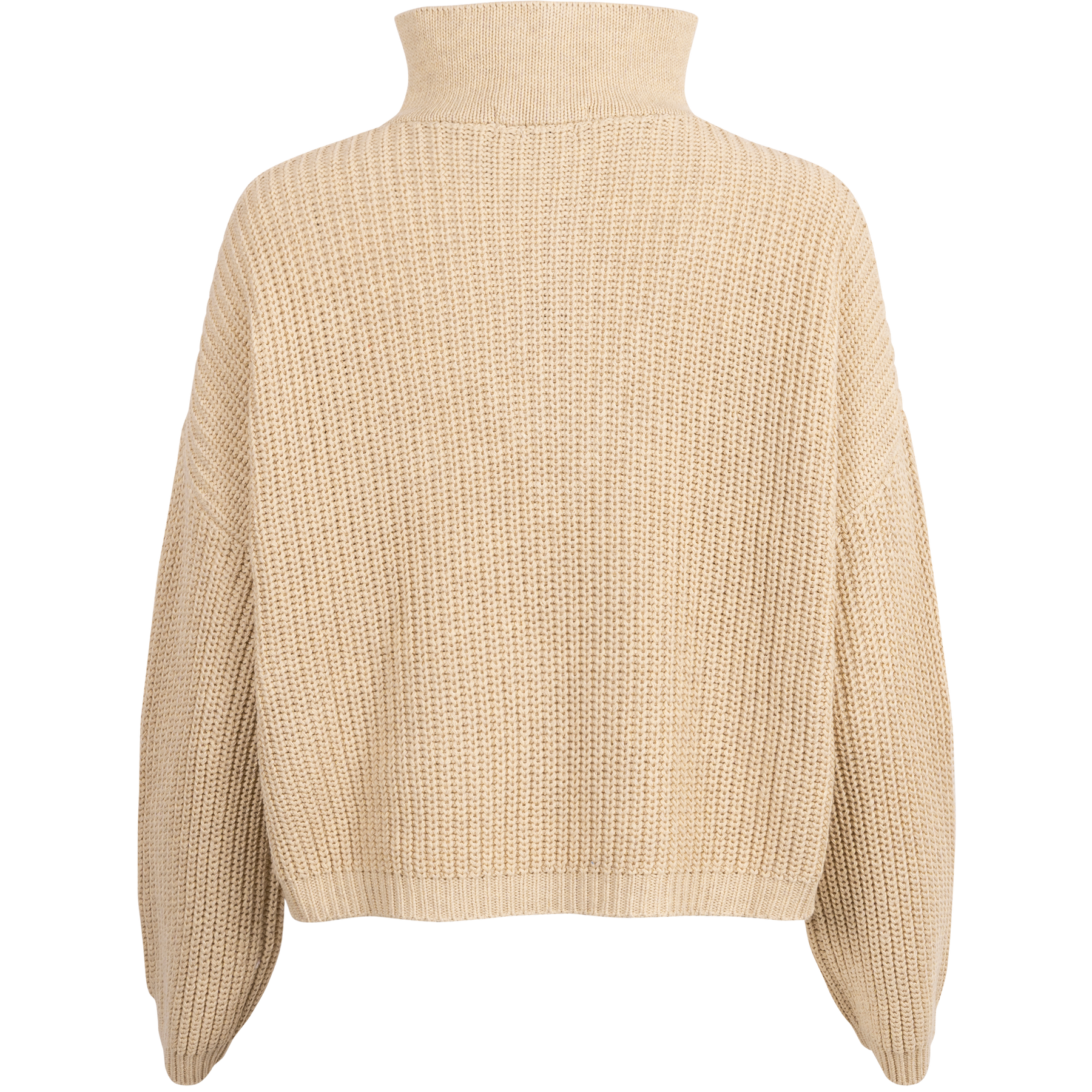Florie Cotton Zip Knit - Warm Sand
