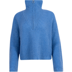 Florie Zip Knit - Azure Blue