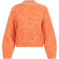 Suanne Ls Knit O-Neck - Orangeade