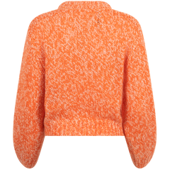 Suanne Ls Knit O-Neck - Orangeade