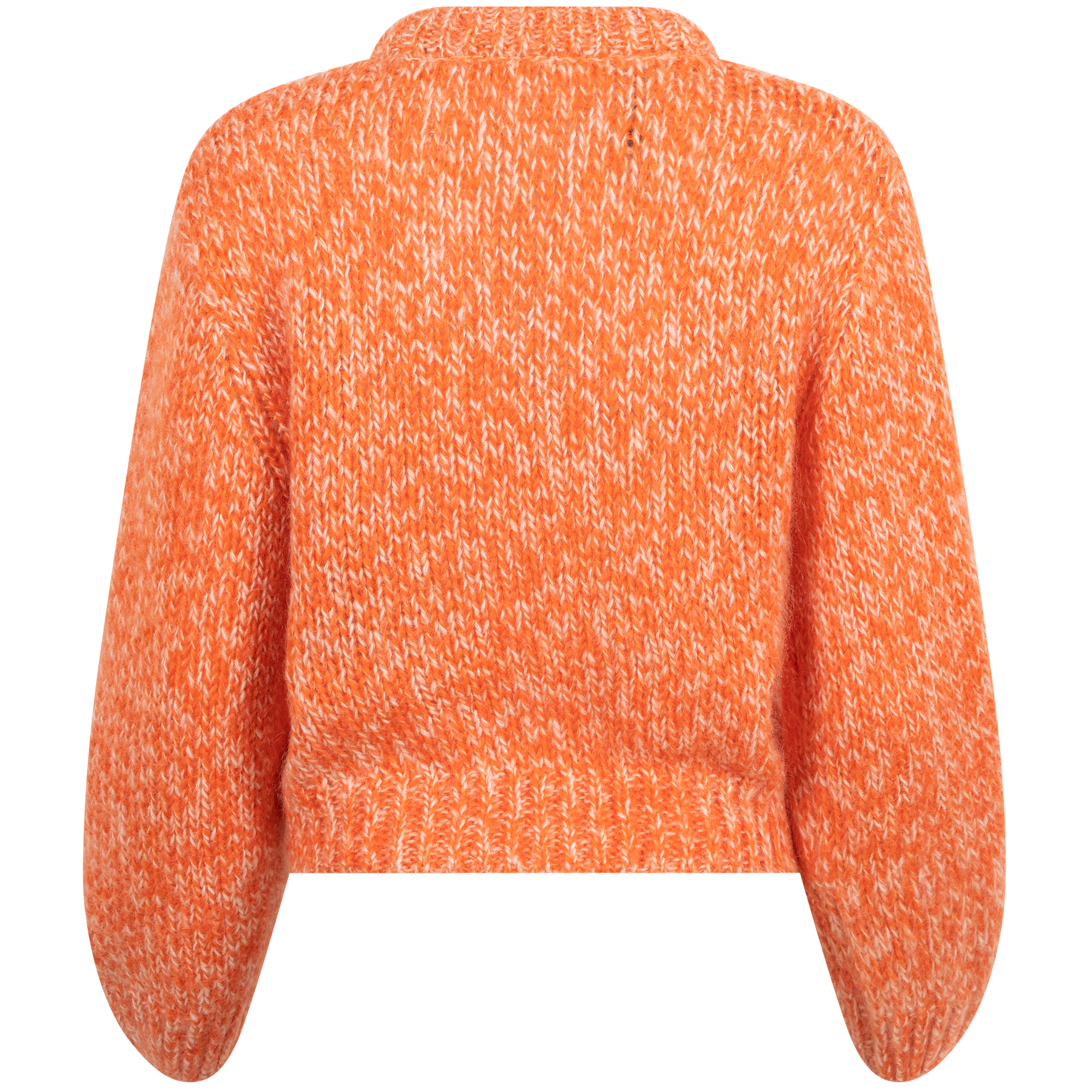 Suanne Ls Knit O-Neck - Orangeade