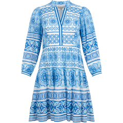 Elspeth Dress Short - Blue