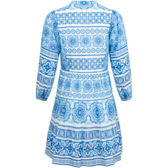 Elspeth Dress Short - Blue