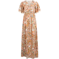 Rhona Long Dress Linen - Ivory
