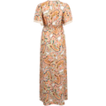 Rhona Long Dress Linen - Ivory