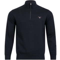 Classic Cotton Half Zip - Evening Blue